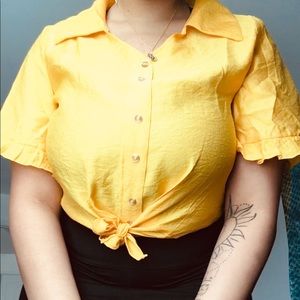 Vintage Style SHEIN Cropped Collar Top